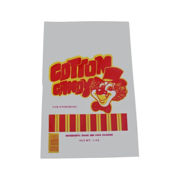 Winco 83001 Benchmark Cotton Candy Bags, Pack of 100