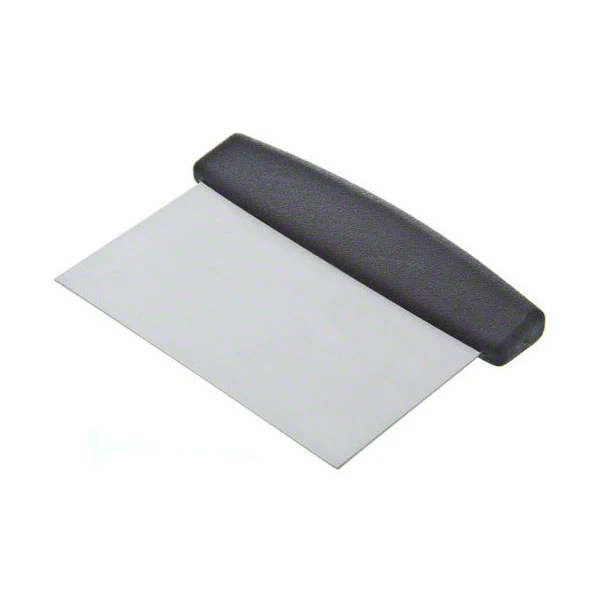 Winco DSC-2 Stainless Steel Dough Knife / Bench Scraper, 3" x 6" - Image 2