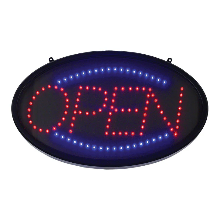 Winco LED-10 LED "Open" Sign w/ 3 Pattern & Dust Cover
