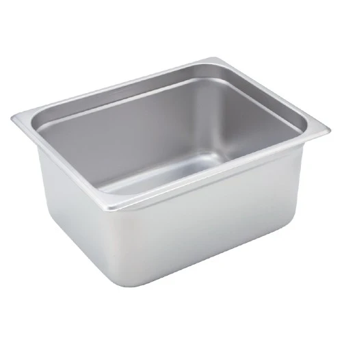Winco SPJH-206 Steam Table Pan, 1/2 Size, 6" Deep