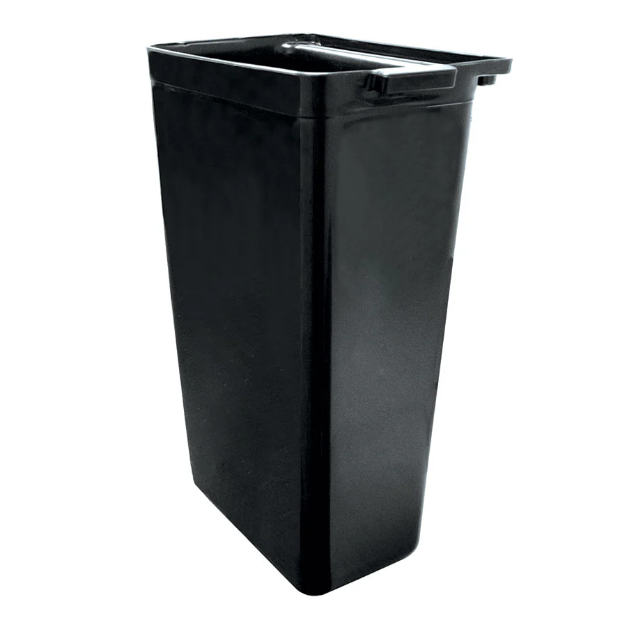Winco UC-RB Heavy-Duty Black Refuse Bin