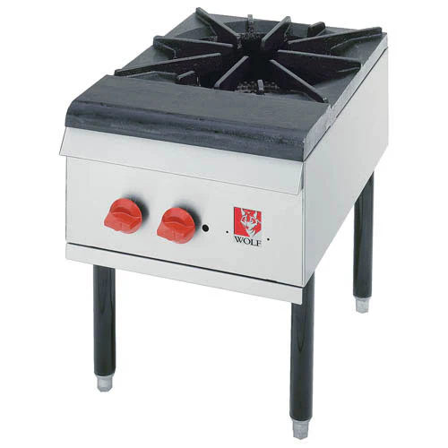 Wolf WSPR1 Stock Pot Range w/ 1 Cast Iron Two-Ring Burner, Natural Gas, 110,000 BTU